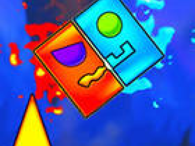 Fire And Water Geometry Dash background