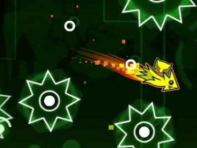Geometry Dash Aperture background