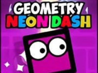Geometry Neon Dash background