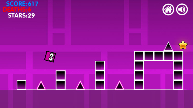 Geometry Dash Neon Screenshot