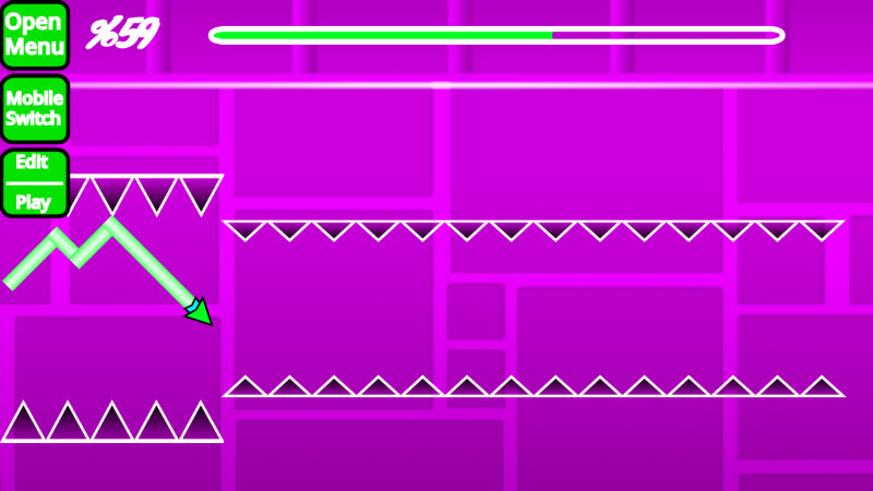 Geometry Dash Spam Test Screenshot