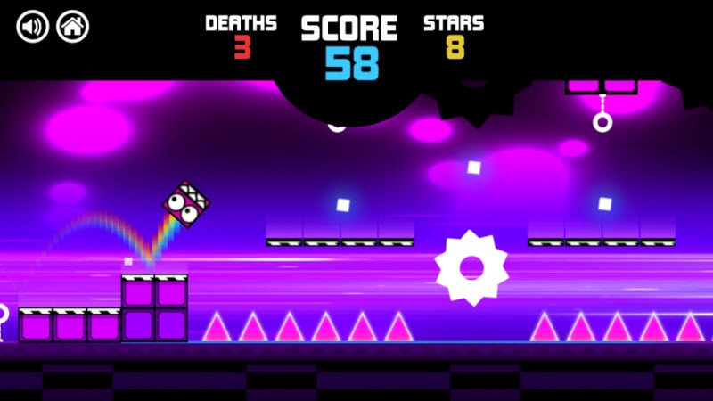 Geometry Neon Dash Rainbow Screenshot