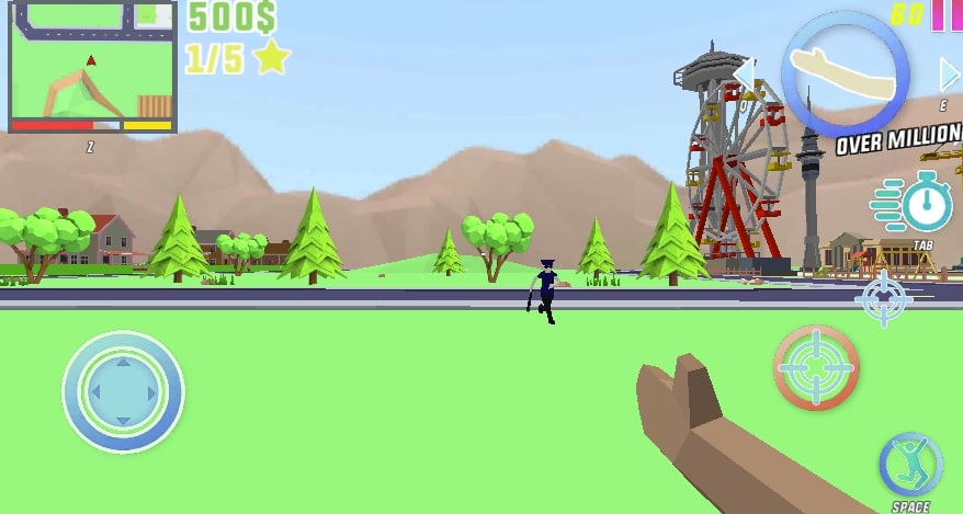 Oh, look, the police are running towards you from afar! - geodashlite.io