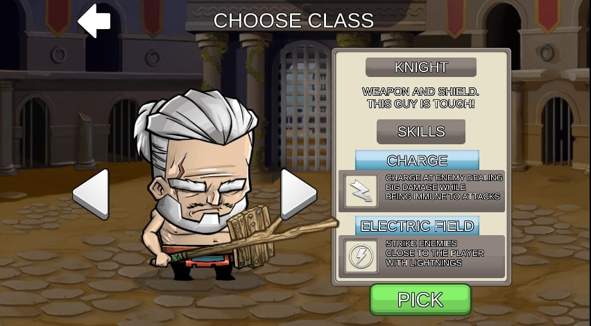 Players can freely customize their chosen character in the Tinny Arena game at Geodashlite.io.