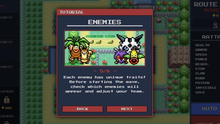 Read the tutorial carefully and then start building your own empire in the Pokepath TD game at Geodashlite.io!